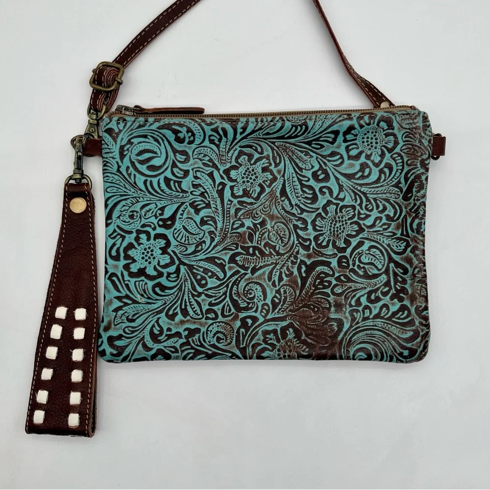 Myra Bag tooled leather